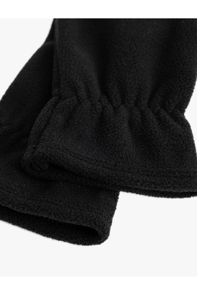 Koton Fleece Gloves Cuffs Rubber Detailed
