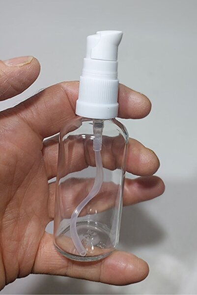 wellLine 50 Cc boş Cam krem ve losyon Şişesi [50 Cc=50ml X 12 Adet] / Ecza Şi...