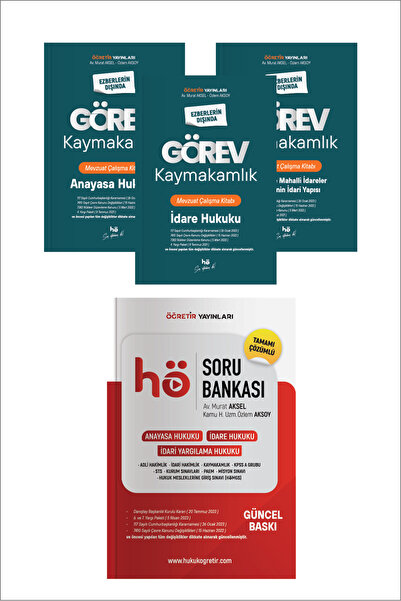 hukuk öğretir 2027 Görev Kaymakamlık Mevzuat Çalışma Kitabı-hö Soru Bankası A...