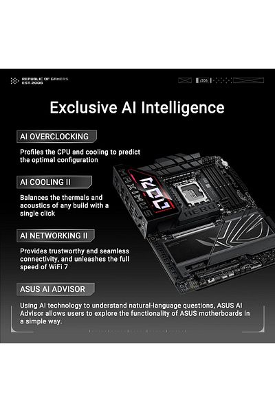 ASUS ROG MAXIMUS Z890 HERO Intel Z890 LGA1851 DDR5 8800 6x M.2 WiFi  Motherboard