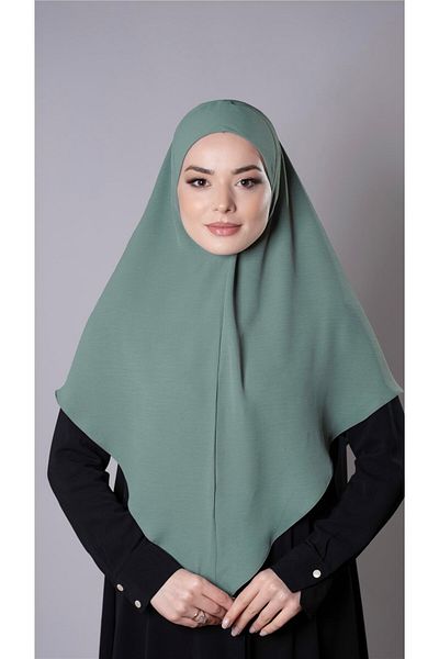 HÜRREM BONE Çağla Yeşili Πρακτικό έτοιμο κουμπωτό μαντήλι Hijab Aerobin Ύφασμα απλό Hijab 2309_32