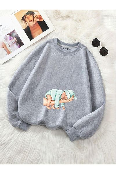 BENROMA Printed Pregnant Sweatshirt