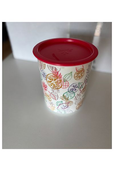 Tupperware One Finger Multipurpose Storage Container with Pineapple 1.25 Liters