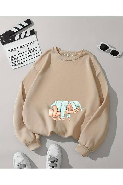 BENROMA Printed Pregnant Sweatshirt