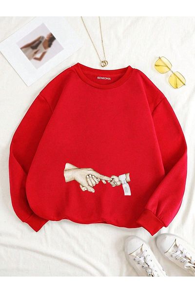 BENROMA Printed Pregnant Sweatshirt