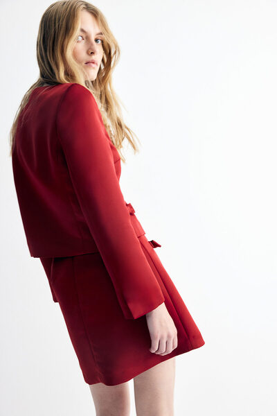 H&M Fiyonk Detaylı Saten Blazer