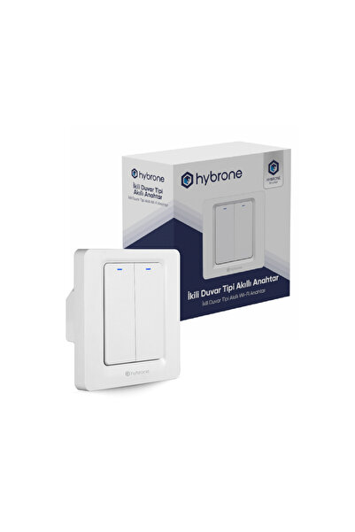 Hybrone Duvar Tipi Ikili Akıllı Anahtar, Uzaktan Kontrol, Aşırı Yük Koruma, Zamanlayıcı,