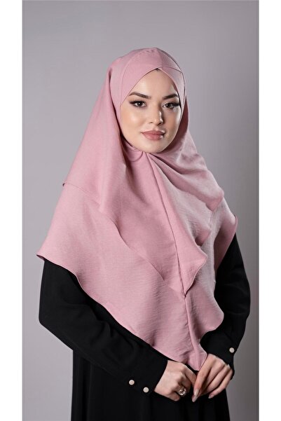 HÜRREM BONE مسحوق عملي جاهز للحجاب المتشابك وشاح قطن الجاز قماش طبقة مزدوجة ع...