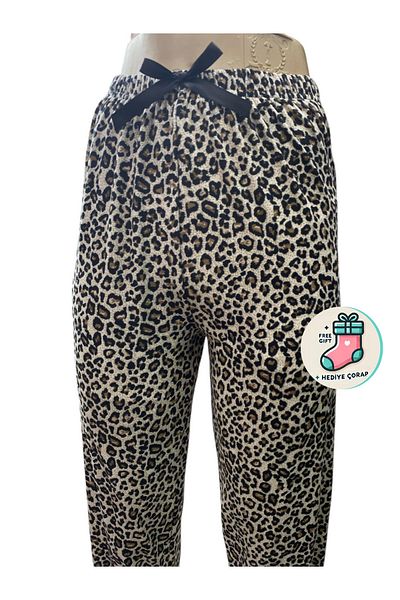 Ladytime Πολυτελές Unisex Micro Suede Pocketless Sleepwear Bottoms and Socks Set - S9 Gifted