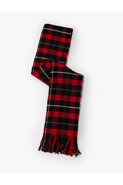 Koton Cal lung în carouri cu detaliu ciucuri