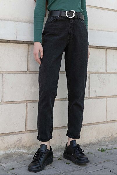 Bestenur Mom Jeans 1278 - Black