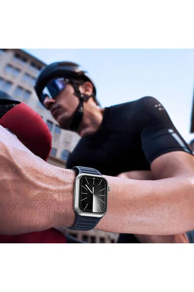 WIWU Watch 7 45 Mm Uyumlu Wi-jd106 Easy Install Akıllı Saat Temperli Cam Ekran Koruyucu Gümüş