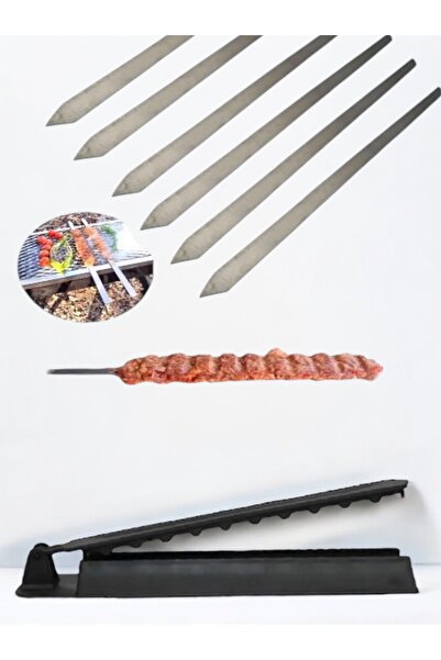 NURGAZ KAMP Kebapmatik Adana Urfa Kebap Kalıbı 6 Adet Şiş, Kebap Matik, Piknik Set