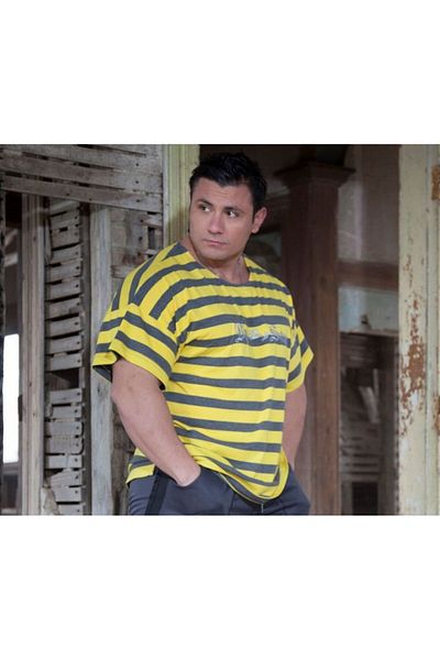 Big Sam Yellow Striped Loose Cut Body T-Shirt 2780