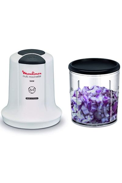 Moulinex 500W 6-in-1 Multi Moulinette Chopper 0.5L AT723127