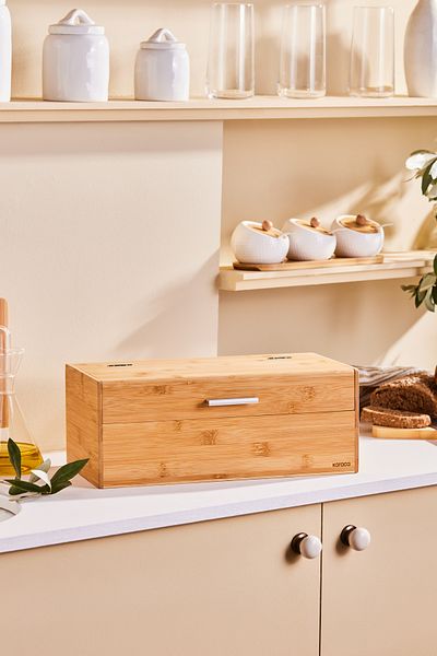 Karaca Nord Bamboo Bread Box 38 cm
