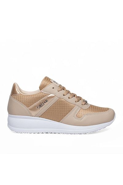 Evojean Bej auriu Pantofi sport ortopedici confortabili pentru femei Tenis zilnic