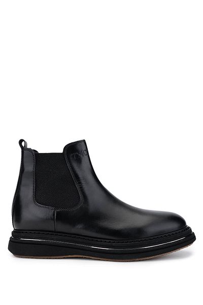 Tamer Tanca Men's Genuine Leather Black Analin Casual Boots