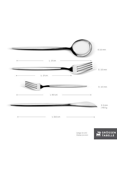 Karaca Bella 24-teiliges Besteckset für 6 Personen