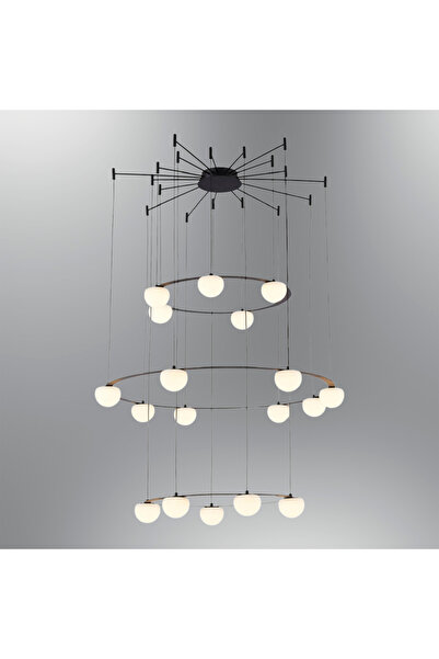 Özcan Aydınlatma 2846-18A Sonic 18'Li Sarkıt Siyah