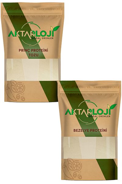aktarloji Set with 86% High Bticular Protein 500 g Rice Protein + 500 g Pea Protein