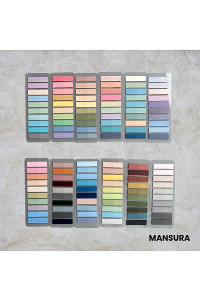 Mansura Pastel Color Post-It Note Paper - 1 Piece, Adhesive Index Sticker