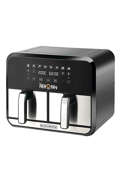 Black&Decker 1700W Duo Digital Air Fryer 8 Liter DZAF1700-B5