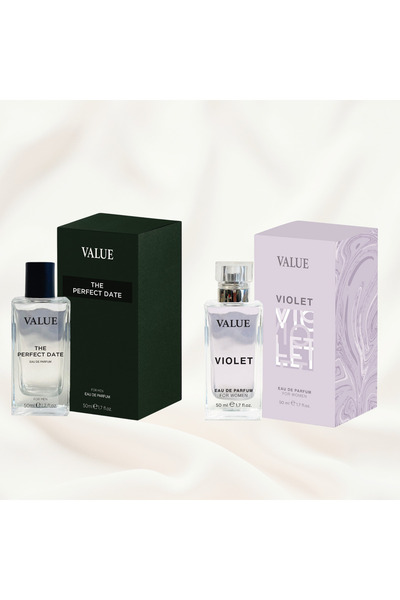 VALUE The Perfect Date Eau De Parfum For Men 50 ml - Violet Eau De Parfum For Women 50 ml 2li Set
