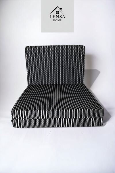 LENSA HOME Çok Amaçlı Minder Yatak - Sünger Yer Yatağı (70x180cm kalınlık 7cm) Akustik Küçük Siyah