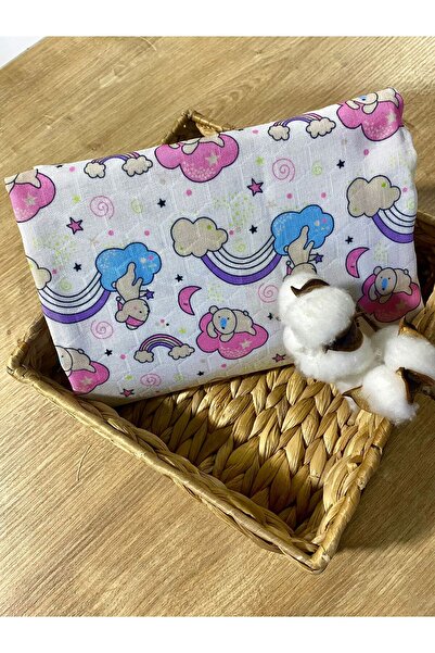 Petite Ponpon Baby Organic Muslin Blanket & Blanket - 100% Cotton, 80X80, Multi-Purpose