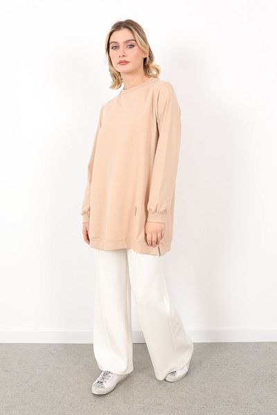 Linvey Kado Crew Neck Two Thread Comfortable Fit Tunic