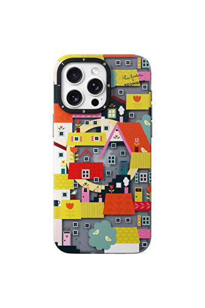 Youngkit İphone 14 Pro Uyumlu Kılıf Magsafe Özellikli Bee Brown Tasarımlı Col...