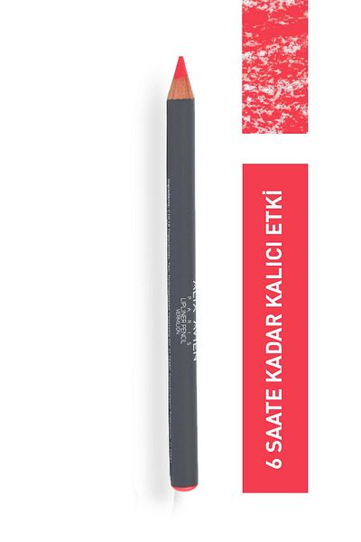 Alix Avien Vermilion Moisturizing Lipliner Pencil - Long-Lasting Non-Dispersing Lip Liner