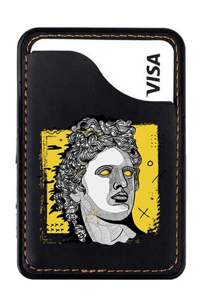 General Mobile حافظة بطاقات جلدية متوافقة مع هاتف Iphone 5 5s Se 6 6s 7 8 Plus X Xr Xs Max - تمثال