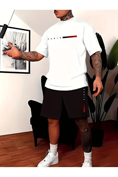 YOHO SPORT Паризька футболка з принтом унісекс оверсайз та комбінований набір з 2 футболок