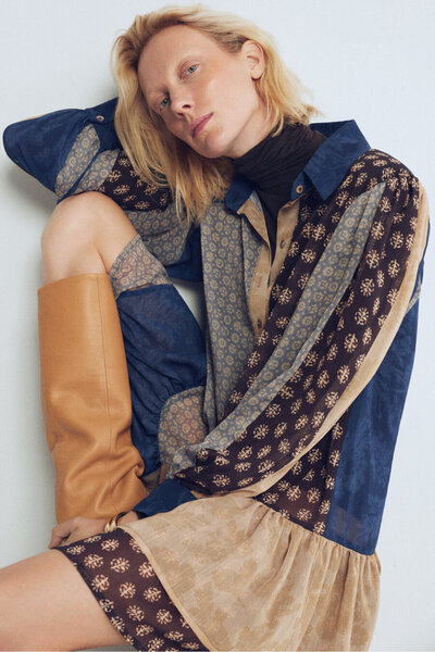 Pilea Nova Mini Şifon Elbise