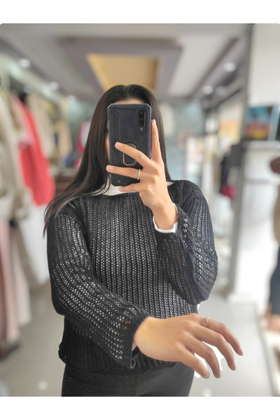 Sublime Butik Pulover perforat din tricotaje ajurate de damă