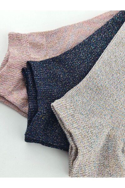 Generic Brand 3 Pcs Glitter Booties Socks