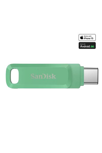 SanDisk Ultra Dual Drive Go 512Gb USB Type-C Flash Memory (Absinthe Green) Sdddc3-512G-G46Ag