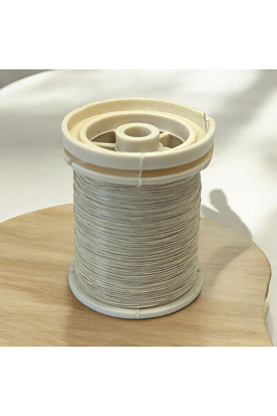 gürbüz filografi 0.30 مم (30 جم - 50 مترًا) سلك تصوير أبيض غير لامع