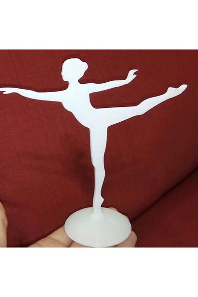 DESIGNBY Decorative Ballerina Design Jewelry Stand, Organizer, Ring/Earring/Necklace/Jewelry Rack - Hard Plastic