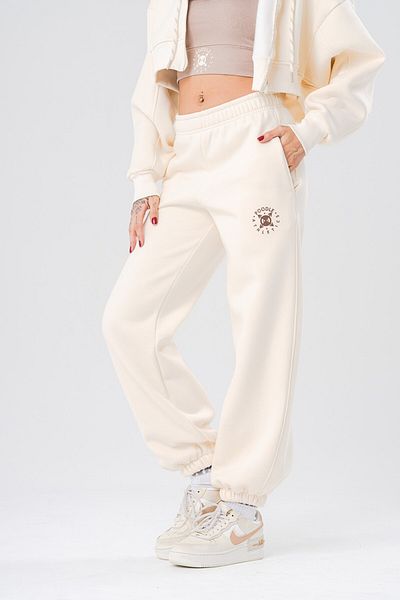go gang own Γυναικεία αθλητική φόρμα Jogger με πραγματική λεπτομέρεια από καουτσούκ στη μέση και τα πόδια