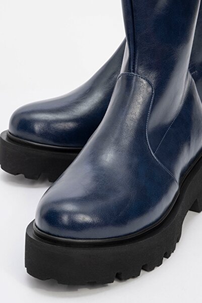 LuviShoes RUSH Lacivert Kadın Bot