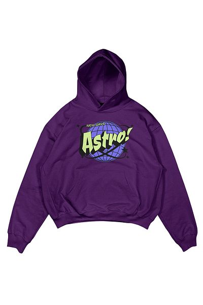 Uniquetex VEK Unisex Oversize Φούτερ - Hoodie ASTRO