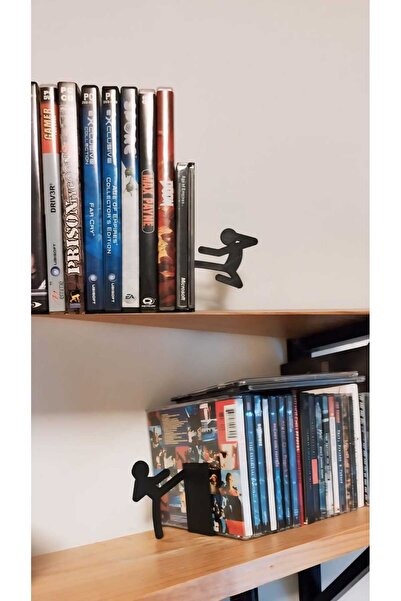 DESIGNBY حامل كتب رجالي مزخرف مكون من قطعتين - ركلة وعصا