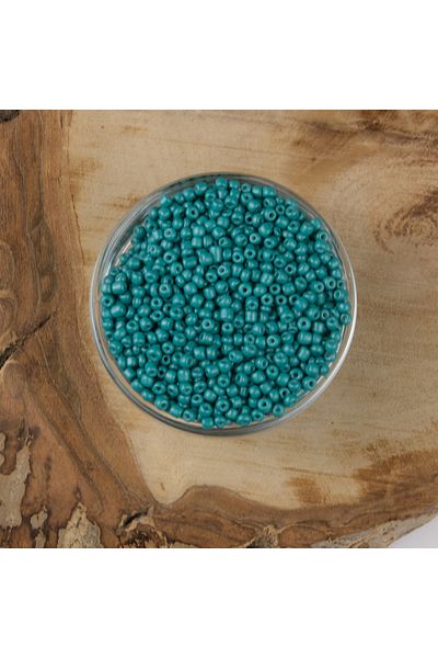 Kanguroom Mărgele de nisip ABC albastru petrol - 3 mm, 500 grame, 8/0-854B