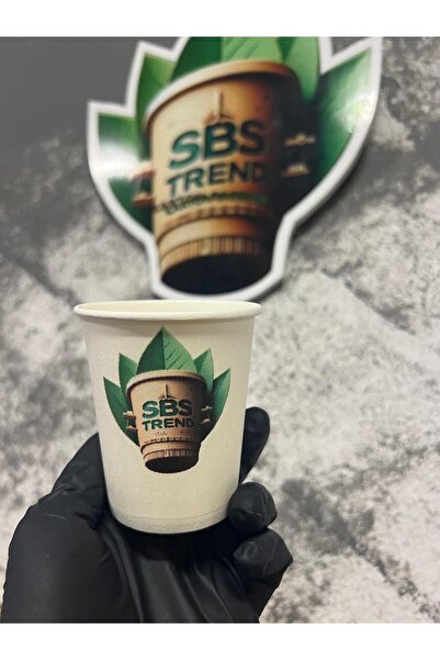 SBStrend Firmaya Kişiye Özel Baskılı Logo Baskı Tasarım KALIN GRAMAJ Tek kullanım 7 Oz 100 Adet Karton Bardak