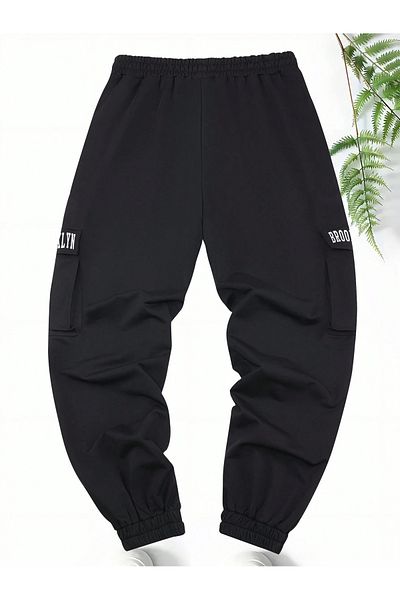 De Carte Brooklyn Printed Cargo Pocket Relax Jogger Sweatpants