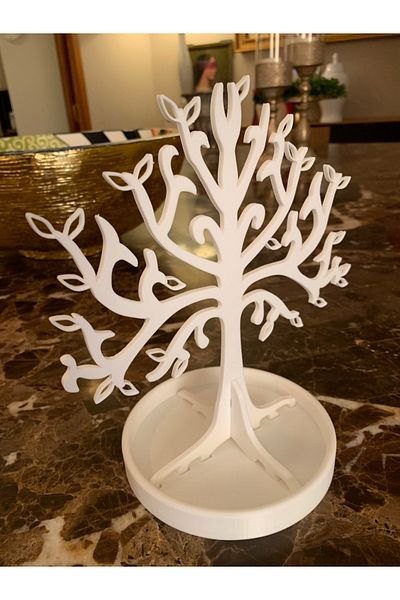 DESIGNBY Βάση κοσμημάτων με σχέδιο Leaf Tree, Organizer κολιέ σκουλαρίκια, Organizer κοσμημάτων, Θήκη κοσμημάτων