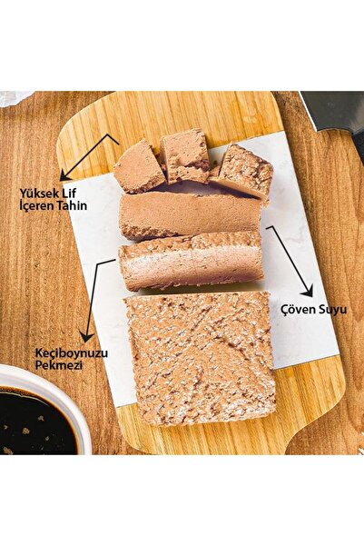 Pols Gourme Helvart Doğal Keçiboynuzu Pekmezli Tahin Helvası 175 G